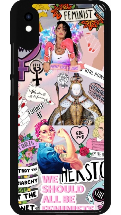 Xiaomi Redmi 9A Case Hülle - Girl Power Collage