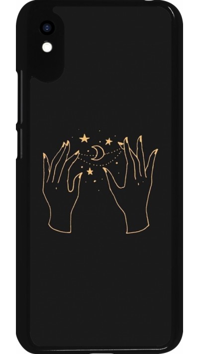Xiaomi Redmi 9A Case Hülle - Grey magic hands