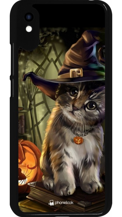 Xiaomi Redmi 9A Case Hülle - Halloween 21 Witch cat