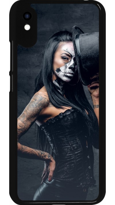 Xiaomi Redmi 9A Case Hülle - Halloween 22 Tattooed Girl