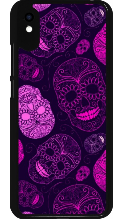 Xiaomi Redmi 9A Case Hülle - Halloween 2023 pink skulls