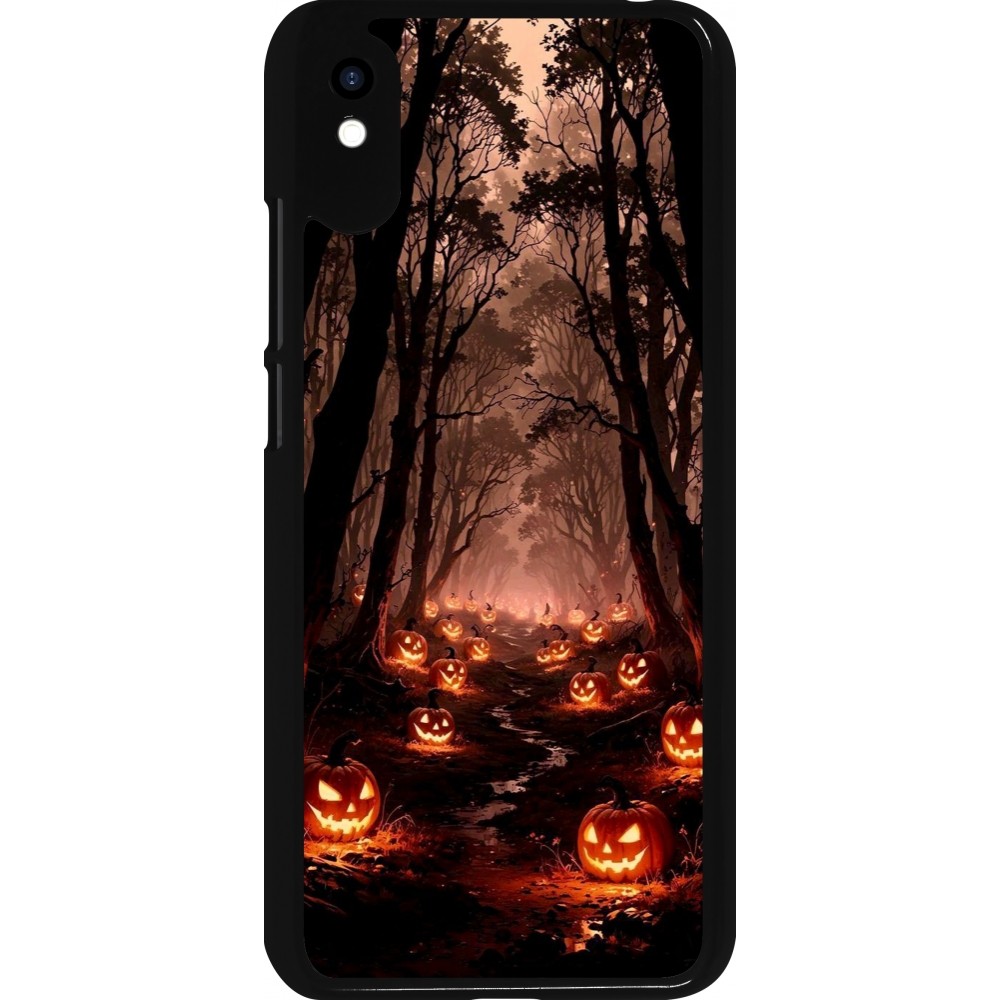 Xiaomi Redmi 9A Case Hülle - Halloween 2025 Road of Terrifying Pumpkins