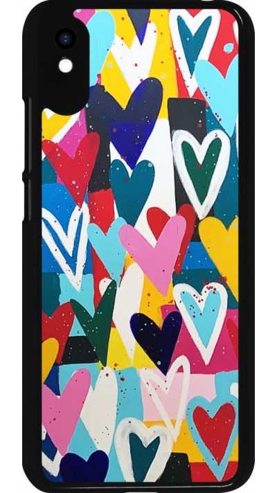 Xiaomi Redmi 9A Case Hülle - Joyful Hearts