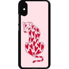 Coque Xiaomi Redmi 9A - Leopard with hearts 2026