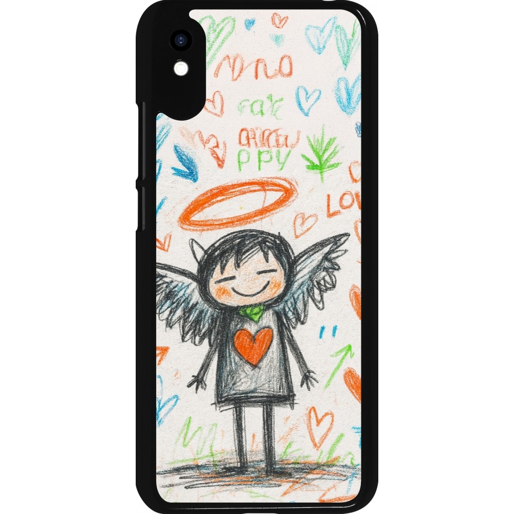 Coque Xiaomi Redmi 9A - Little Angel Sketch Love