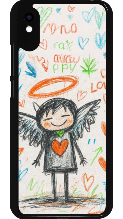 Coque Xiaomi Redmi 9A - Little Angel Sketch Love