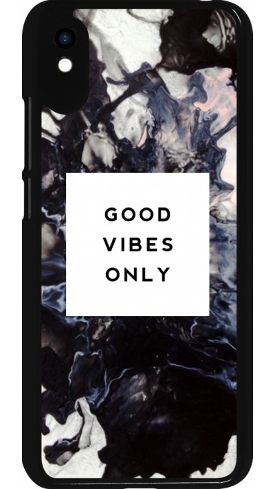 Xiaomi Redmi 9A Case Hülle - Marble Good Vibes Only