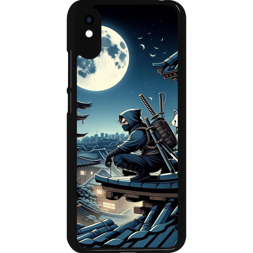 Coque Xiaomi Redmi 9A - Ninja sous la lune