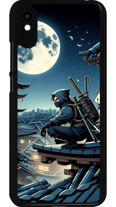 Xiaomi Redmi 9A Case Hülle - Ninja unter dem Mond