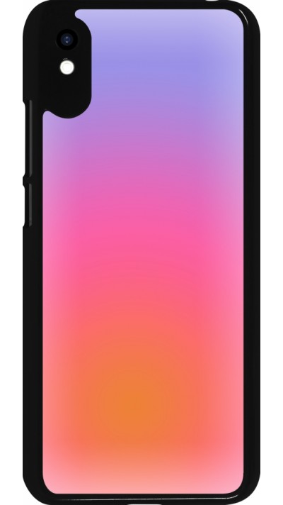Xiaomi Redmi 9A Case Hülle - Orange Pink Blue Gradient