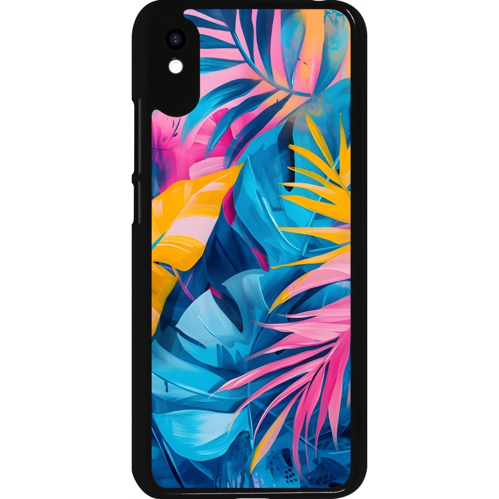Xiaomi Redmi 9A Case Hülle - Palms Blue