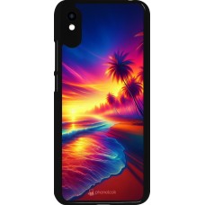 Xiaomi Redmi 9A Case Hülle - Strand Sonnenuntergang auffällig
