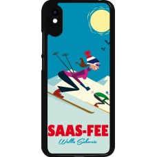 Xiaomi Redmi 9A Case Hülle - Saas-Fee Ski Downhill