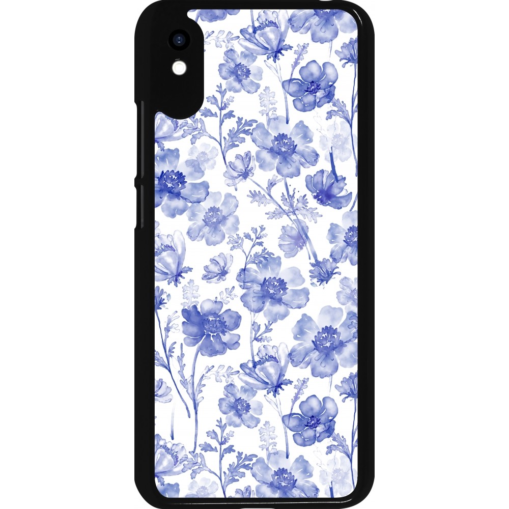 Xiaomi Redmi 9A Case Hülle - Spring 23 watercolor blue flowers