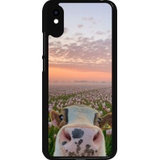 Coque Xiaomi Redmi 9A - Cow with tulips 2026