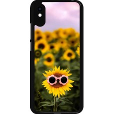 Coque Xiaomi Redmi 9A - Sunflower with glasses Spring 2026