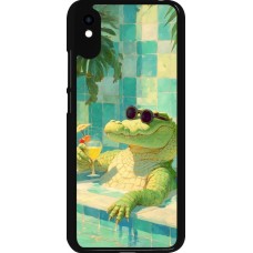 Coque Xiaomi Redmi 9A - Crocodile in the swimming pool Summer 2026