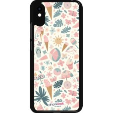Xiaomi Redmi 9A Case Hülle - Sommer Pink Muster