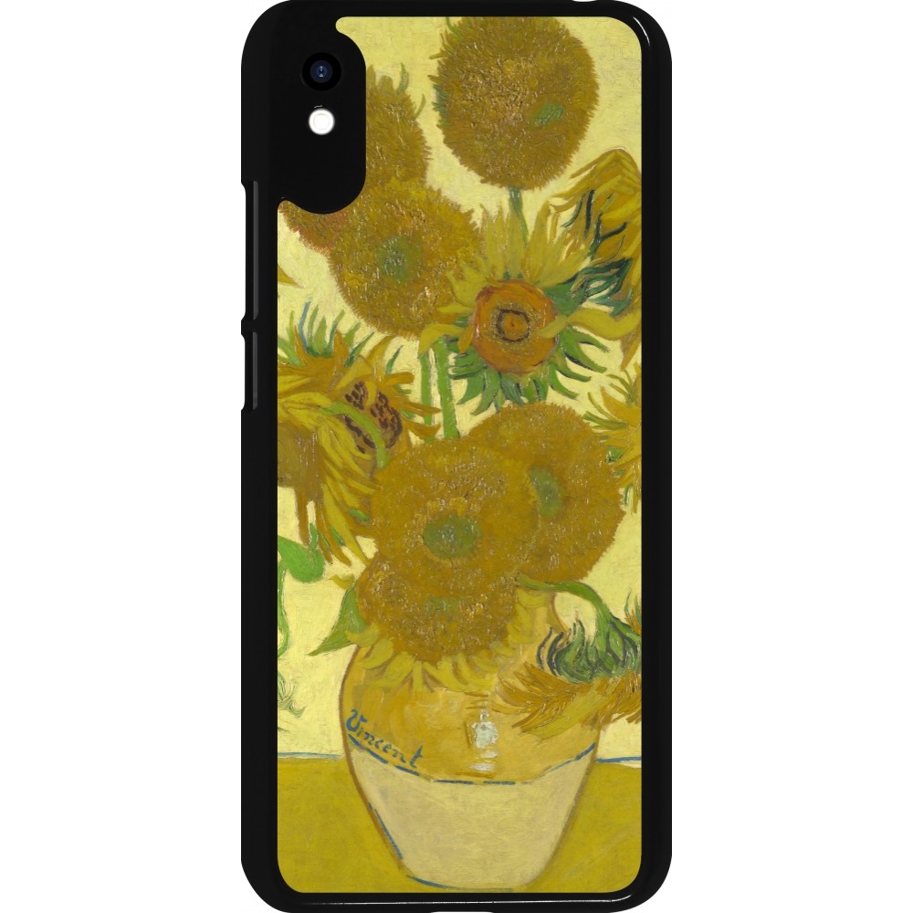 Coque Xiaomi Redmi 9A - Tableau art - Les Tournesols - Van Gogh