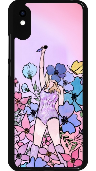 Xiaomi Redmi 9A Case Hülle - Taylor Swift Sketch - Pink