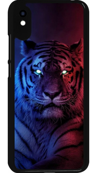 Coque Xiaomi Redmi 9A - Tiger Blue Red