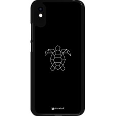 Coque Xiaomi Redmi 9A - Turtles lines on black