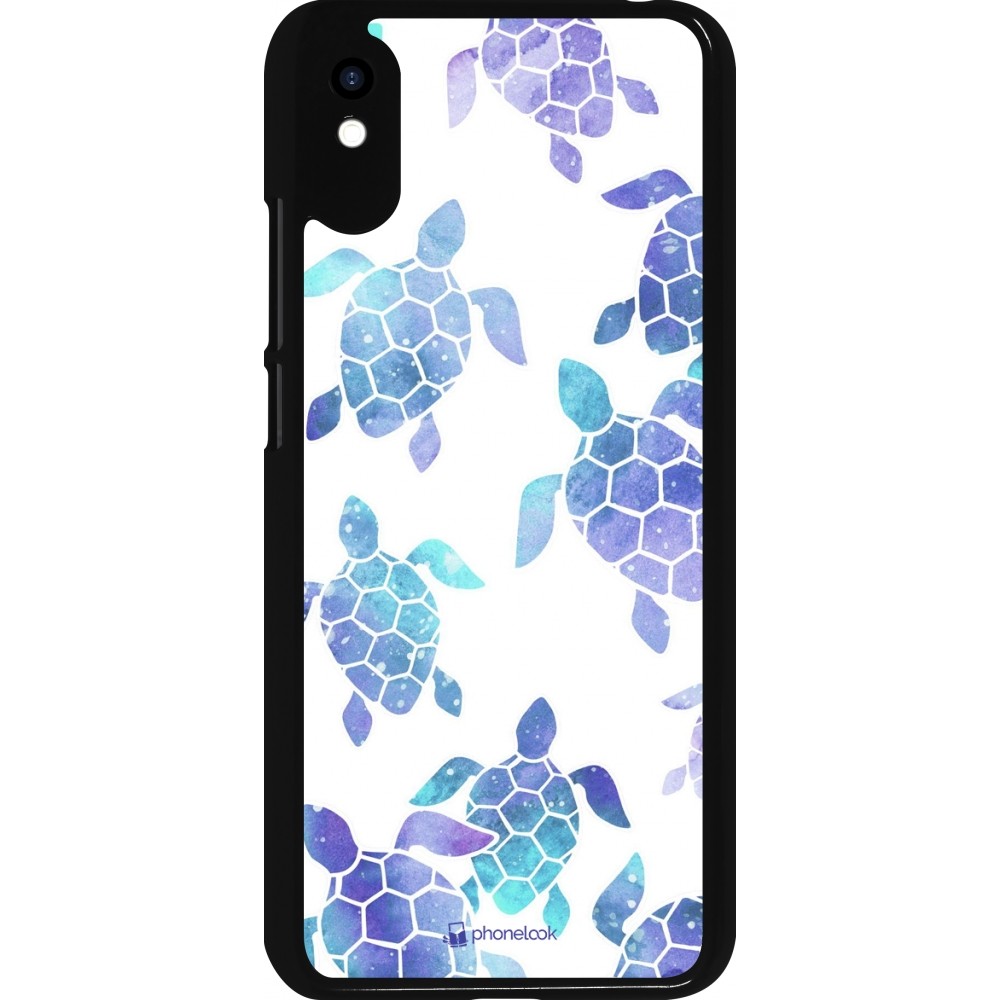 Coque Xiaomi Redmi 9A - Turtles pattern watercolor