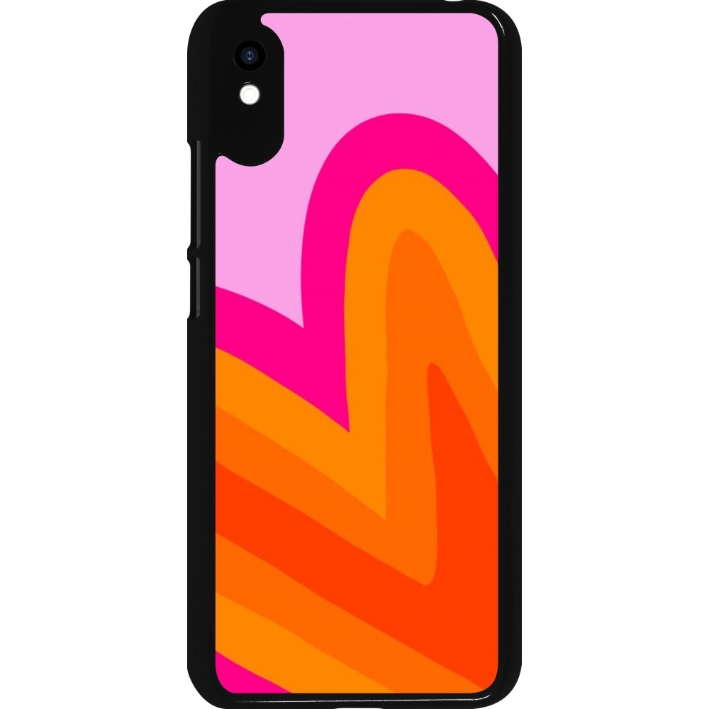 Xiaomi Redmi 9A Case Hülle - Valentine 2024 heart gradient