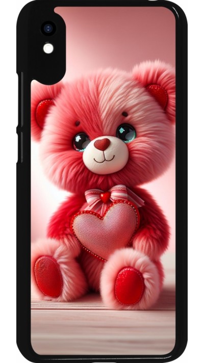 Xiaomi Redmi 9A Case Hülle - Valentin 2024 Rosaroter Teddybär
