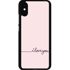 Xiaomi Redmi 9A Case Hülle - Valentine 2023 i love you writing