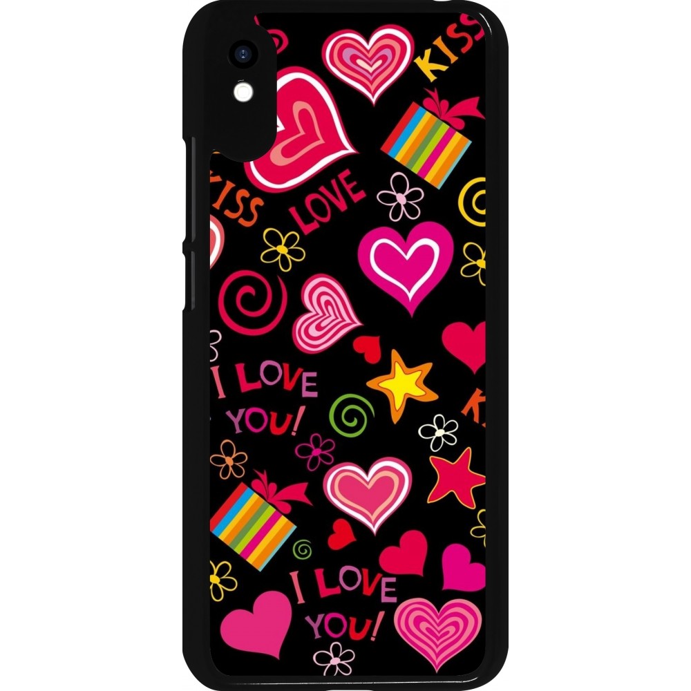 Coque Xiaomi Redmi 9A - Valentine 2023 love symbols