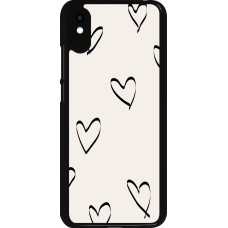 Xiaomi Redmi 9A Case Hülle - Valentine 2023 minimalist hearts