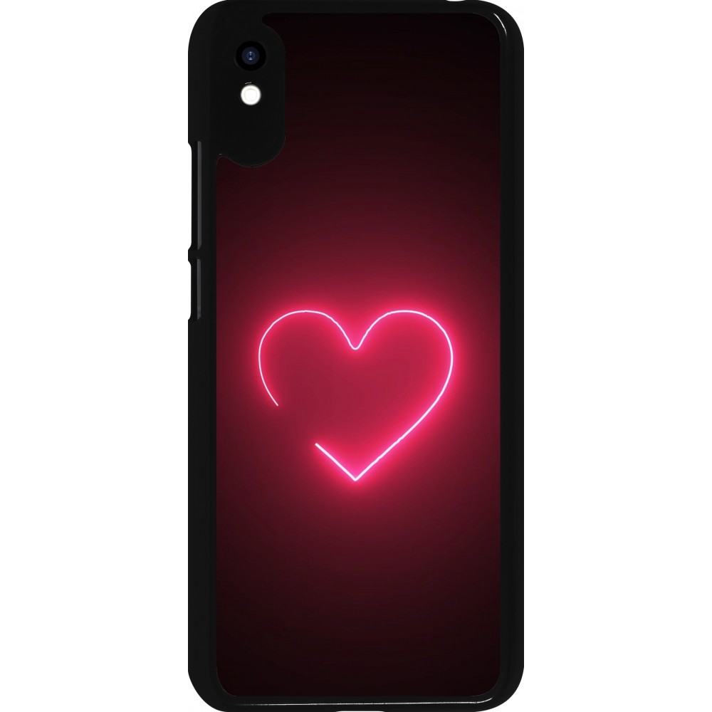 Coque Xiaomi Redmi 9A - Valentine 2023 single neon heart