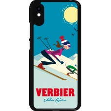 Xiaomi Redmi 9A Case Hülle - Verbier Ski Downhill