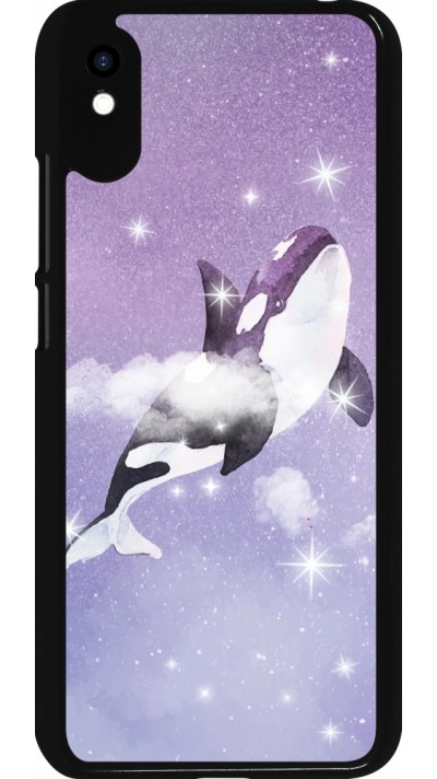 Coque Xiaomi Redmi 9A - Whale in sparking stars