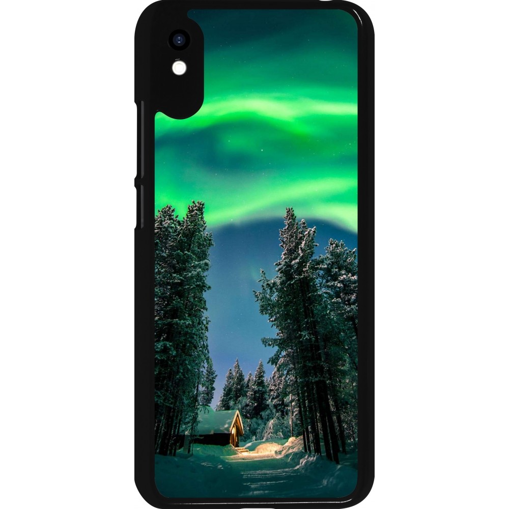 Xiaomi Redmi 9A Case Hülle - Winter 22 Northern Lights