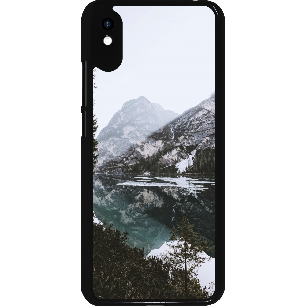 Xiaomi Redmi 9A Case Hülle - Winter 22 snowy mountain and lake