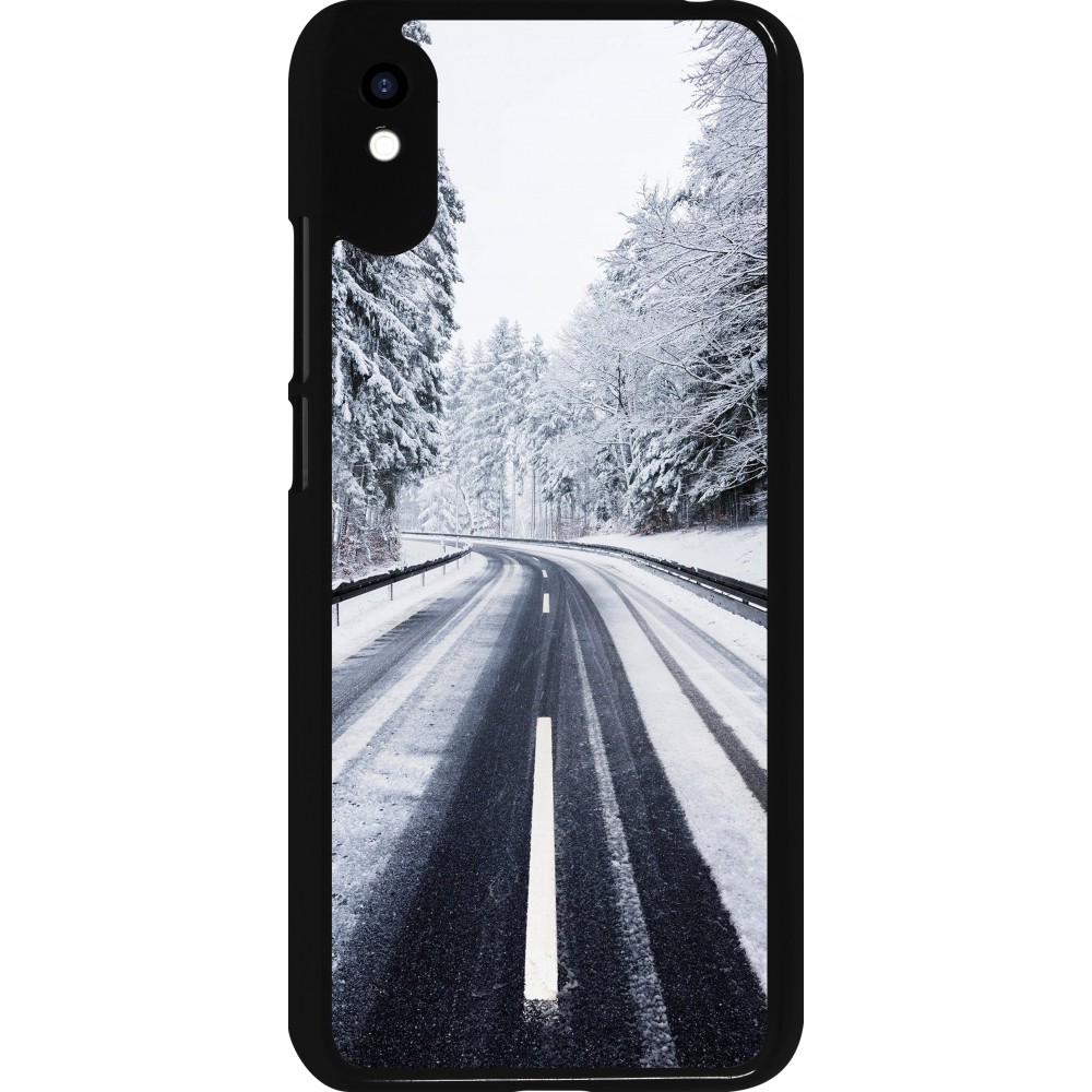 Xiaomi Redmi 9A Case Hülle - Winter 22 Snowy Road