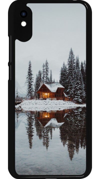 Coque Xiaomi Redmi 9A - Winter 25 Winter house forest afternoon