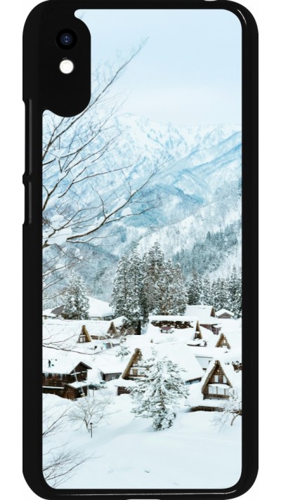 Coque Xiaomi Redmi 9A - Winter 25 Winter snowy landscape