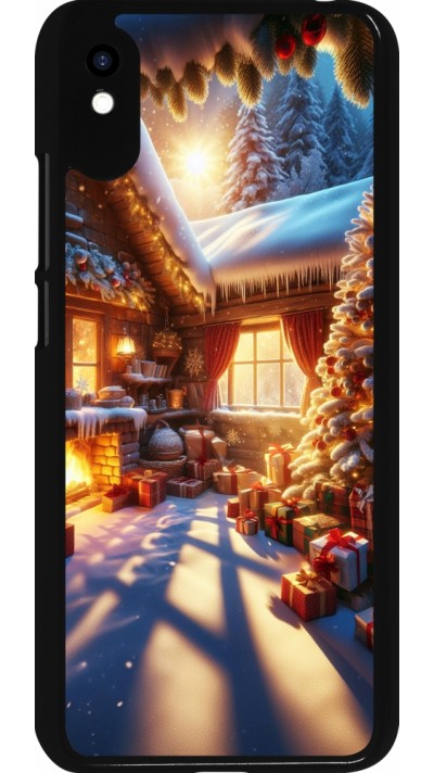 Xiaomi Redmi 9A Case Hülle - Weihnachten Chalet Feerie