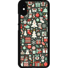 Xiaomi Redmi 9A Case Hülle - Weihnachten 2023 Flachmuster