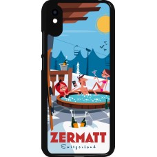 Xiaomi Redmi 9A Case Hülle - Zermatt Mountain Jacuzzi