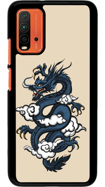 Xiaomi Redmi 9T Case Hülle - Blue Dragon Tattoo