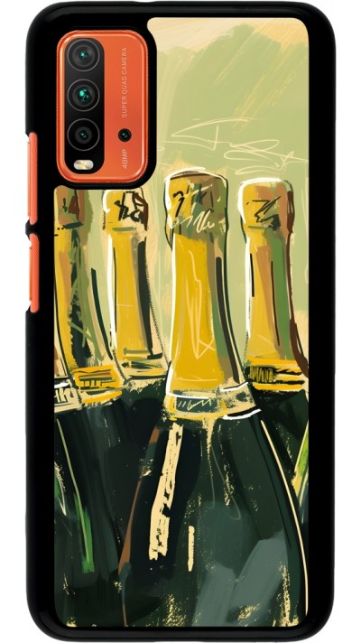 Xiaomi Redmi 9T Case Hülle - Champagne Malerei