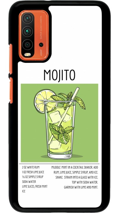 Xiaomi Redmi 9T Case Hülle - Cocktail Rezept Mojito