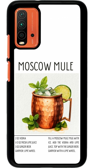 Xiaomi Redmi 9T Case Hülle - Cocktail Rezept Moscow Mule