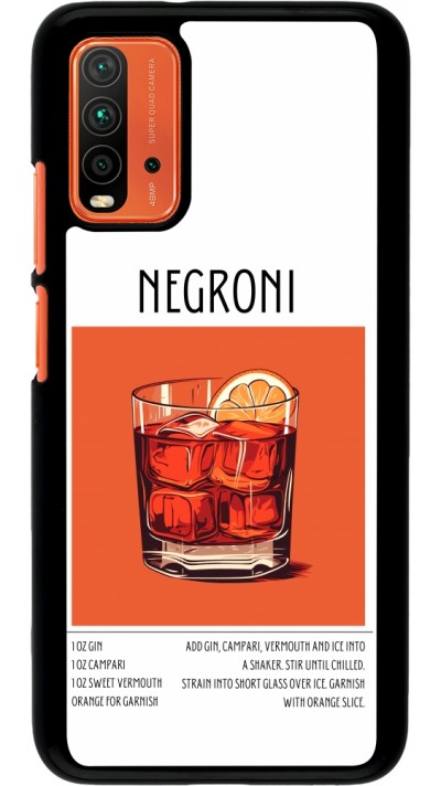 Coque Xiaomi Redmi 9T - Cocktail recette Negroni
