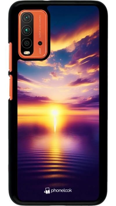 Coque Xiaomi Redmi 9T - Coucher soleil jaune violet