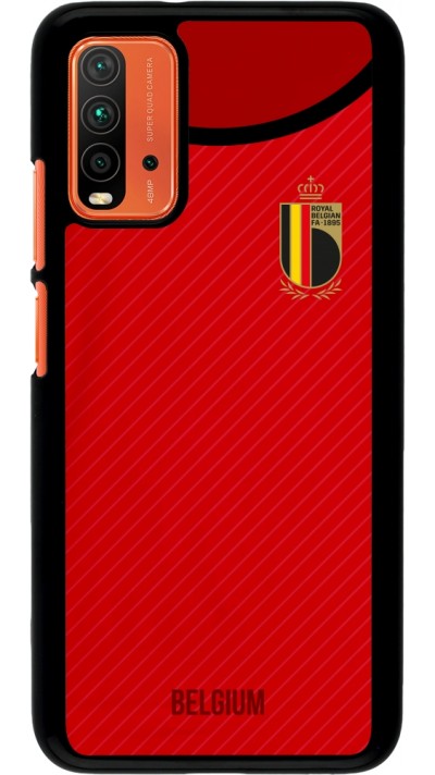 Coque Xiaomi Redmi 9T - Maillot de football Belgique 2022 personnalisable